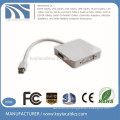 ГОРЯЧЕЕ ПРОДАЖА Mini DP к HDMI / VGA / DVI 3 в 1 кабеле конвертера для порта дисплея MacBook Pro MINI к hdmi vga